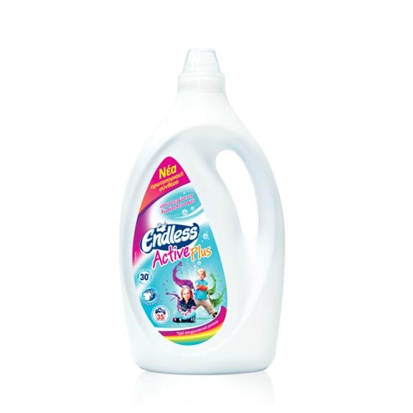 Endless Υγρό απορρυπαντικό πλυντηρίου ρούχων Active Plus - 2450ml