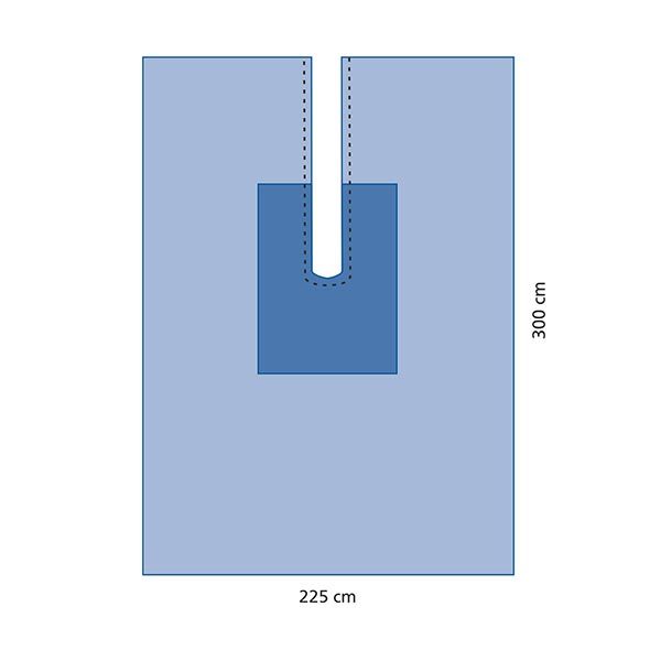 Κάλυμμα ισχίου με σχισμή και αυτοκόλλητο