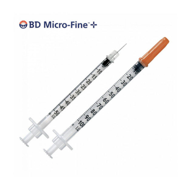 Σύριγγες 1cc Ινσουλίνης BD με βελόνα