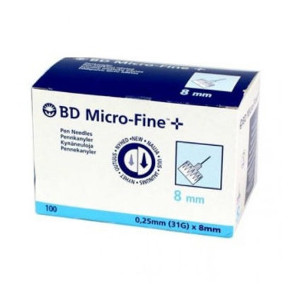 Βελόνες Για Πένες Ινσουλίνης BD 31G (100 τμχ)