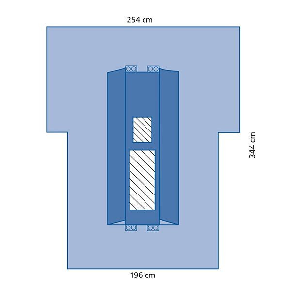 Καρδιοχειρουργικό κάλυμμα με αντιμικροβιακή ουσία