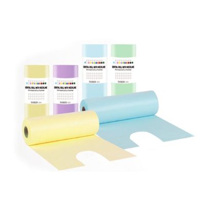 Οδοντιατρικές πετσέτες σε ρολό με λαιμόκοψη